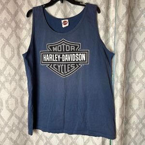 Harley-davidson Men's Navy and Blue Vest